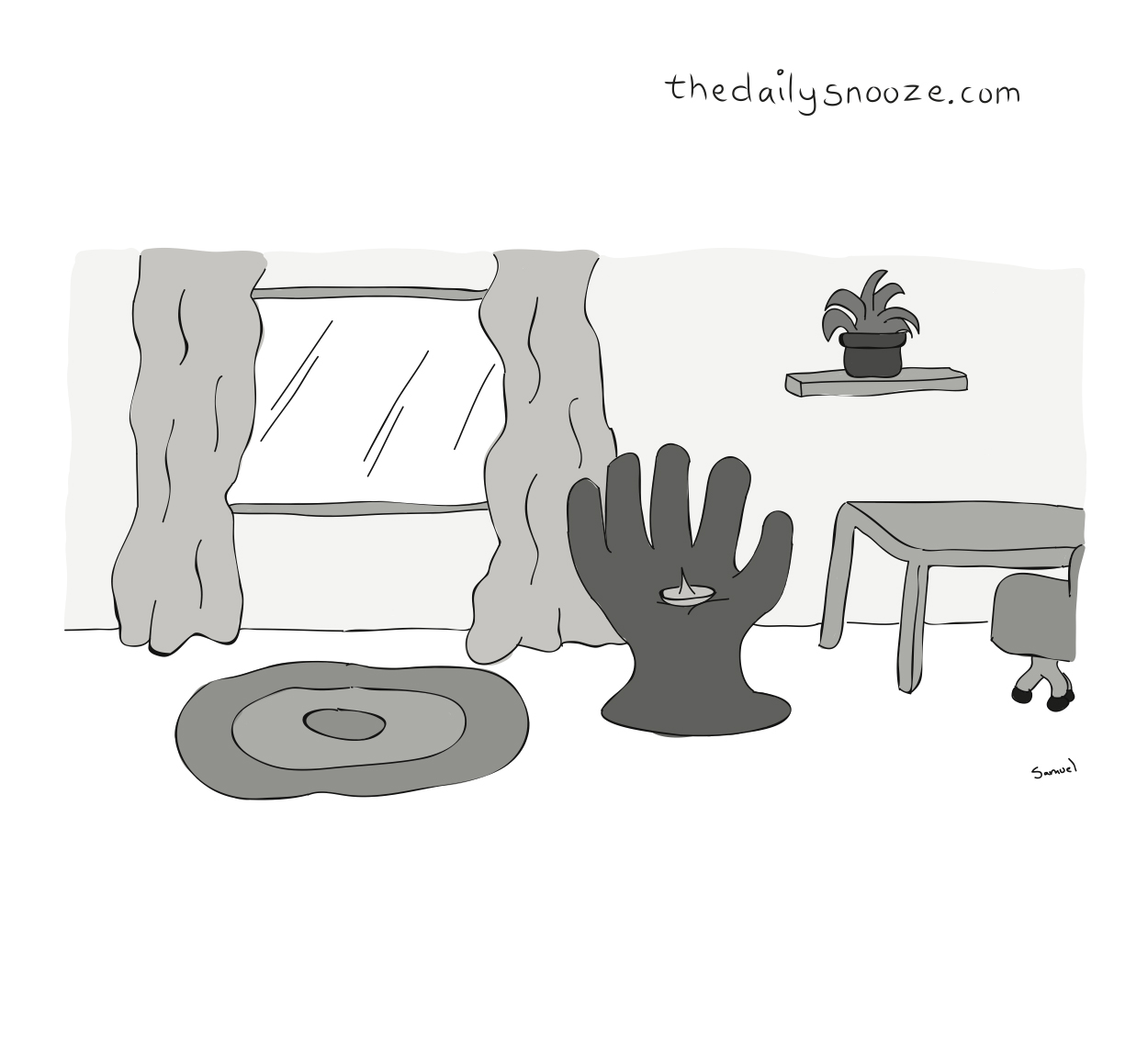 hand chair with tack